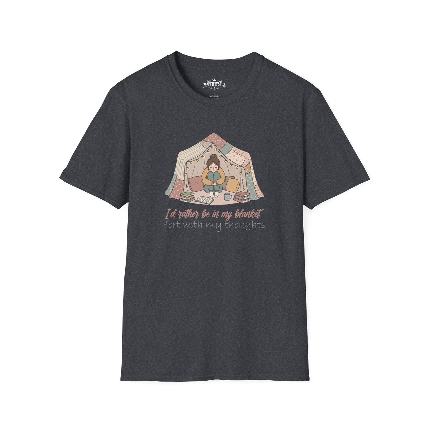 Camping Tent Graphic T-Shirt — "A Little Bit of My Happy Place" Cozy Outdoor Shirt