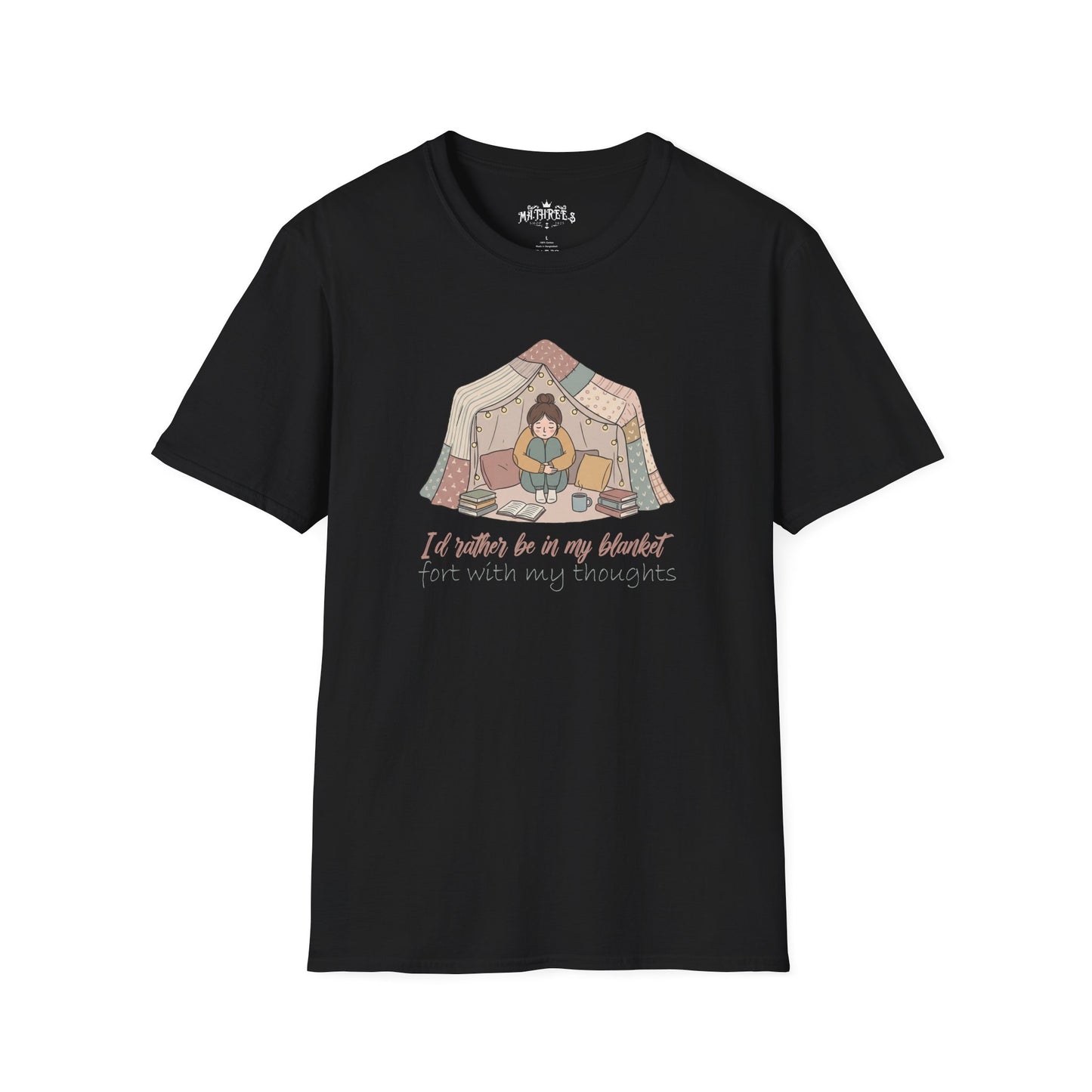 Camping Tent Graphic T-Shirt — "A Little Bit of My Happy Place" Cozy Outdoor Shirt