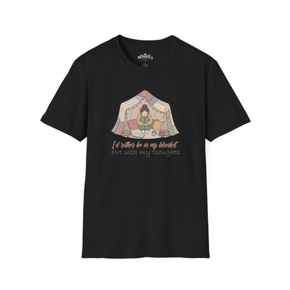 Camping Tent Graphic T-Shirt — "A Little Bit of My Happy Place" Cozy Outdoor Shirt