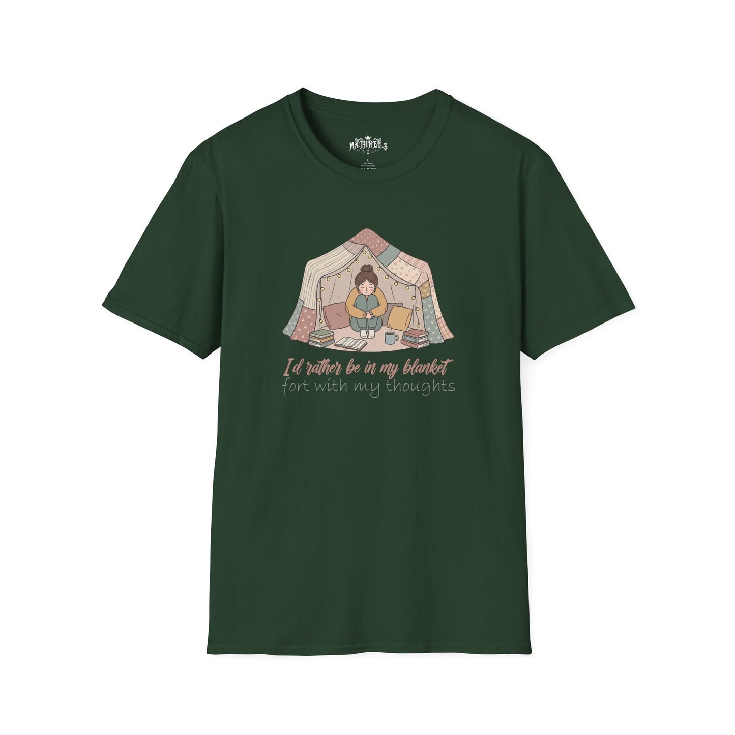 Camping Tent Graphic T-Shirt — "A Little Bit of My Happy Place" Cozy Outdoor Shirt