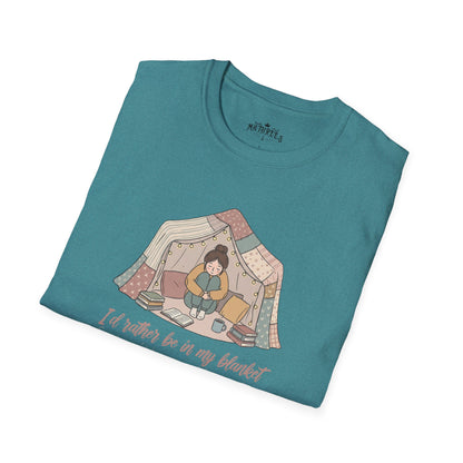 Camping Tent Graphic T-Shirt — "A Little Bit of My Happy Place" Cozy Outdoor Shirt