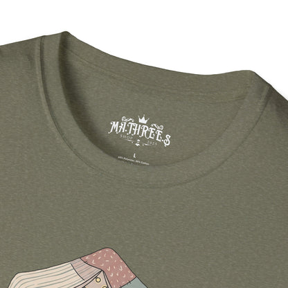 Camping Tent Graphic T-Shirt — "A Little Bit of My Happy Place" Cozy Outdoor Shirt