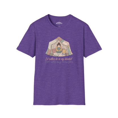 Camping Tent Graphic T-Shirt — "A Little Bit of My Happy Place" Cozy Outdoor Shirt
