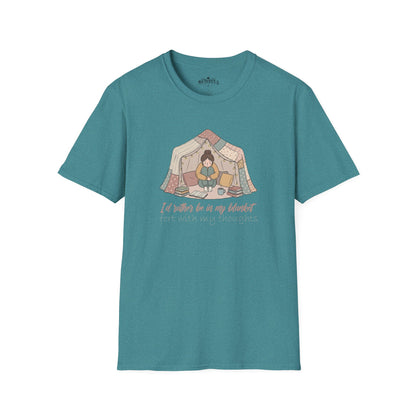 Camping Tent Graphic T-Shirt — "A Little Bit of My Happy Place" Cozy Outdoor Shirt