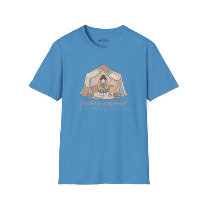 Camping Tent Graphic T-Shirt — "A Little Bit of My Happy Place" Cozy Outdoor Shirt