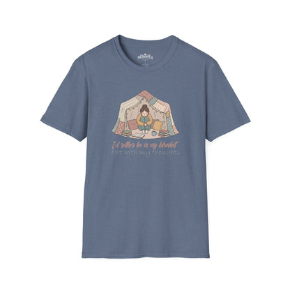Camping Tent Graphic T-Shirt — "A Little Bit of My Happy Place" Cozy Outdoor Shirt