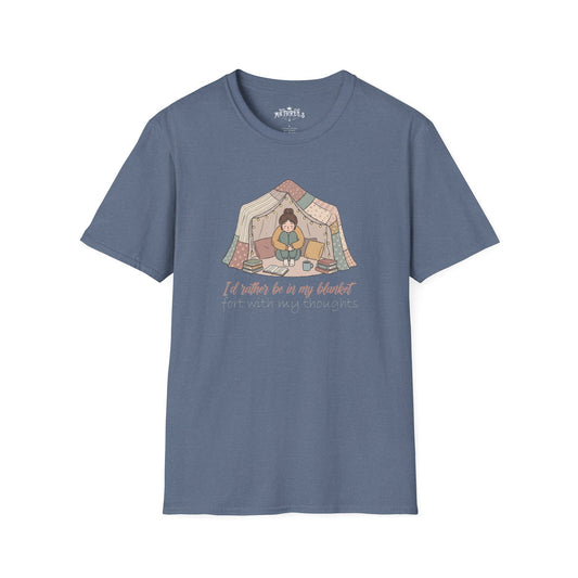 Camping Tent Graphic T-Shirt — "A Little Bit of My Happy Place" Cozy Outdoor Shirt