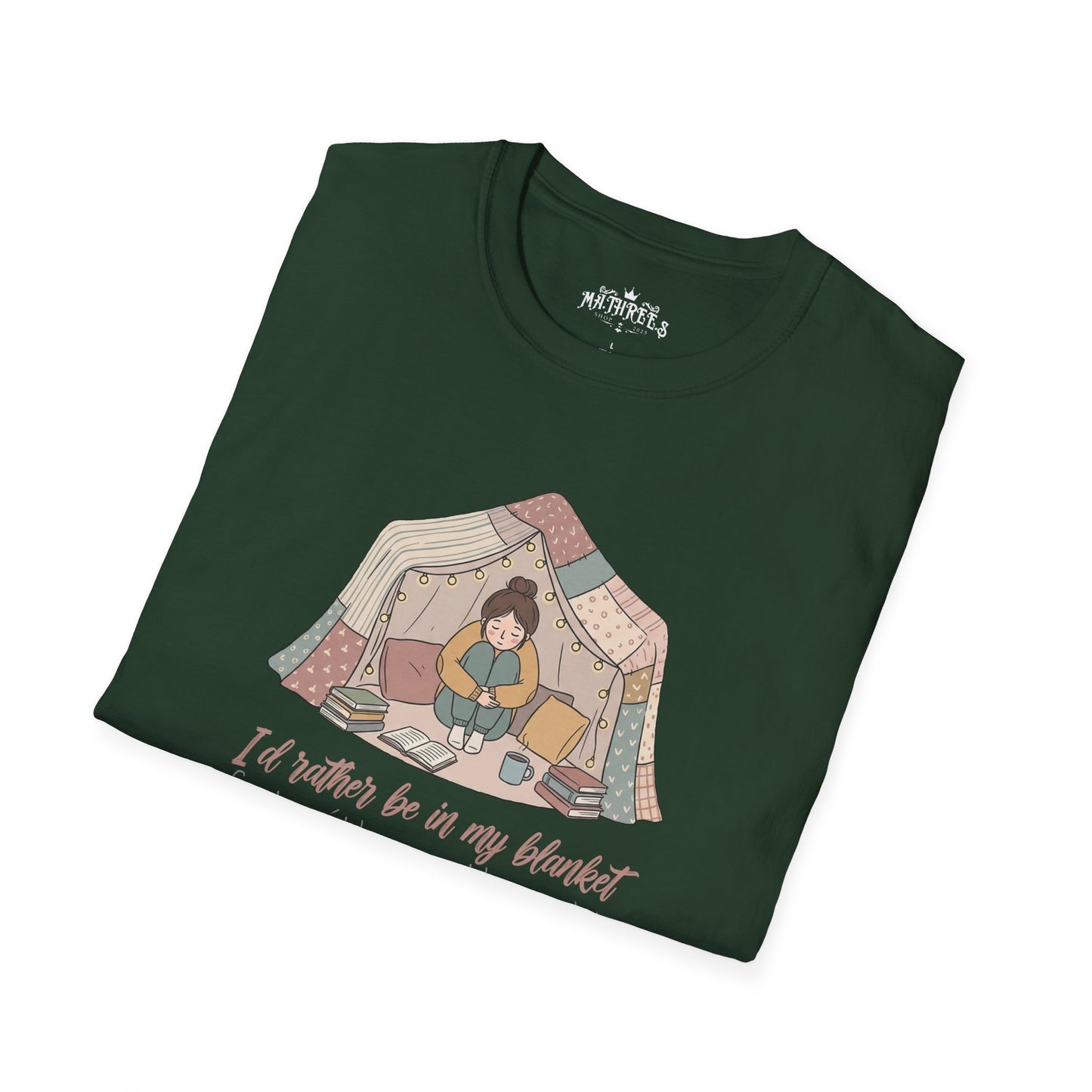 Camping Tent Graphic T-Shirt — "A Little Bit of My Happy Place" Cozy Outdoor Shirt