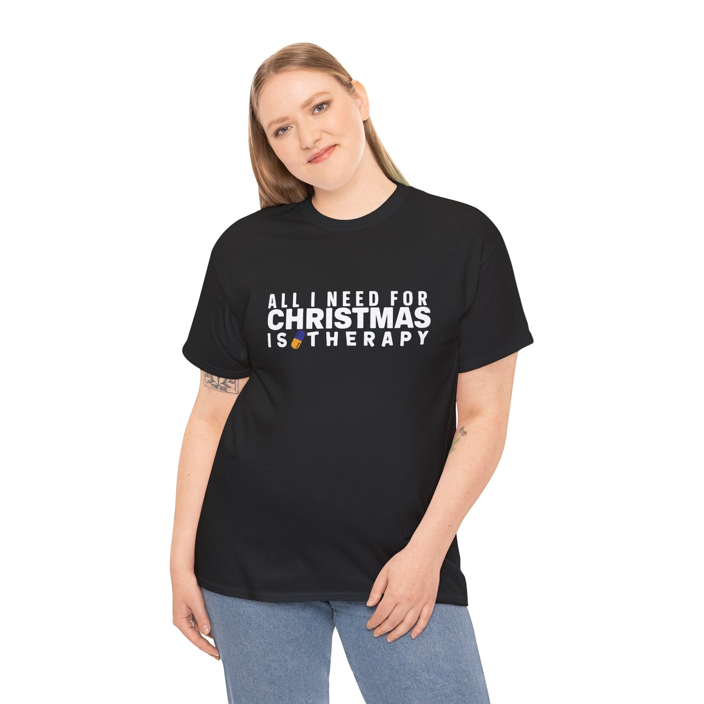 All I Need For Christmas Is Therapy Tee