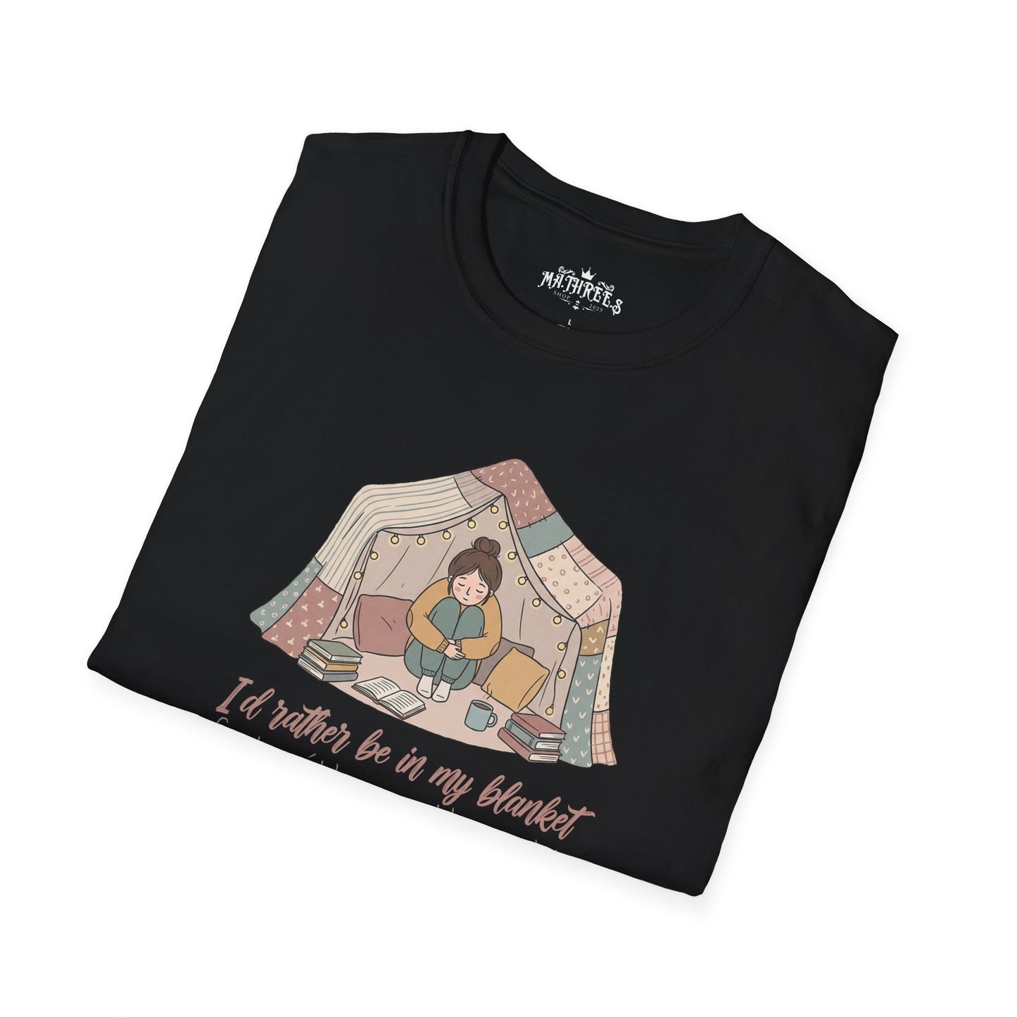 Camping Tent Graphic T-Shirt — "A Little Bit of My Happy Place" Cozy Outdoor Shirt