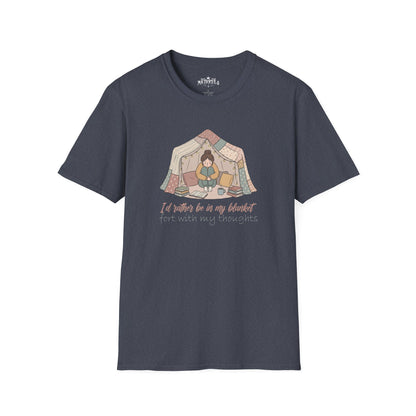 Camping Tent Graphic T-Shirt — "A Little Bit of My Happy Place" Cozy Outdoor Shirt