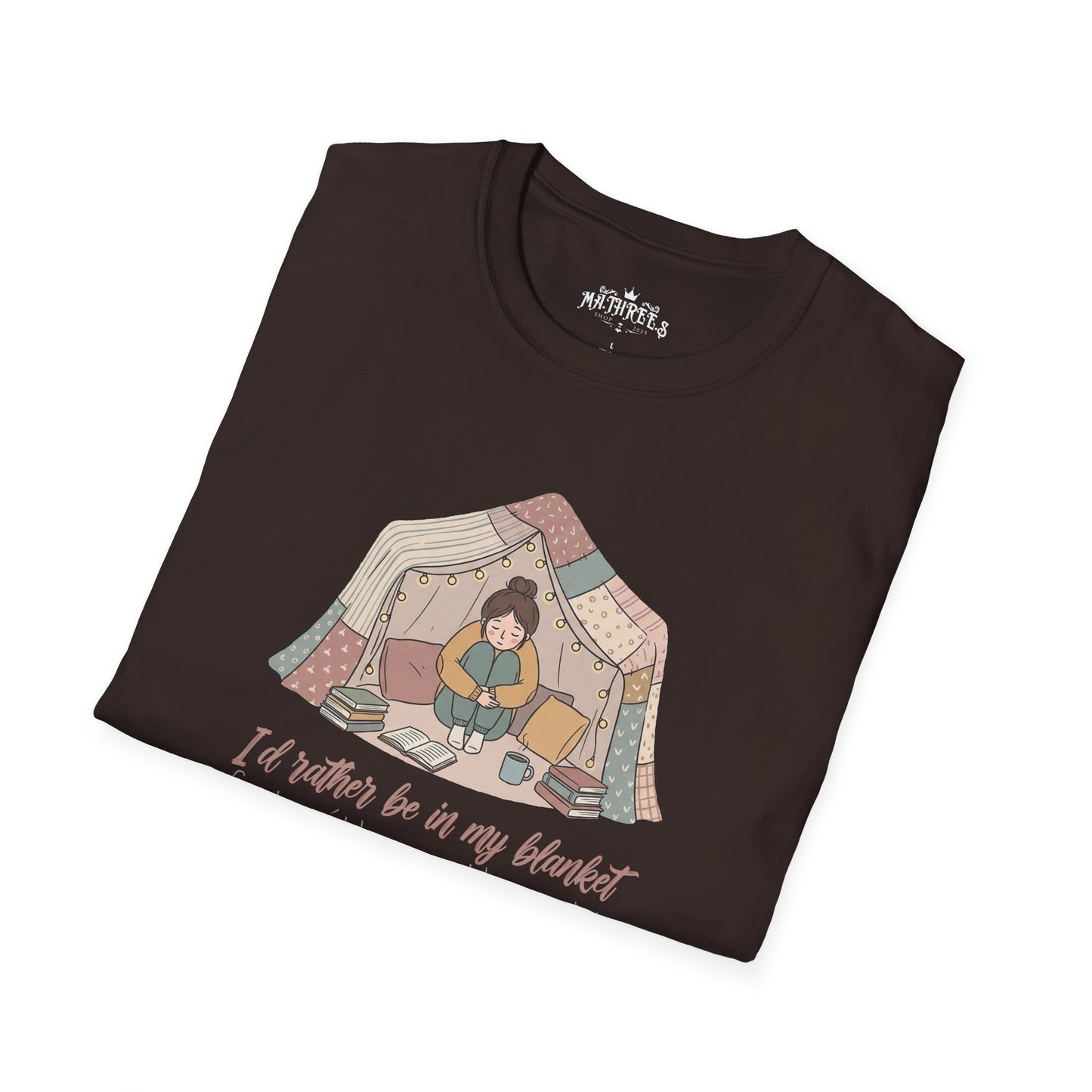 Camping Tent Graphic T-Shirt — "A Little Bit of My Happy Place" Cozy Outdoor Shirt
