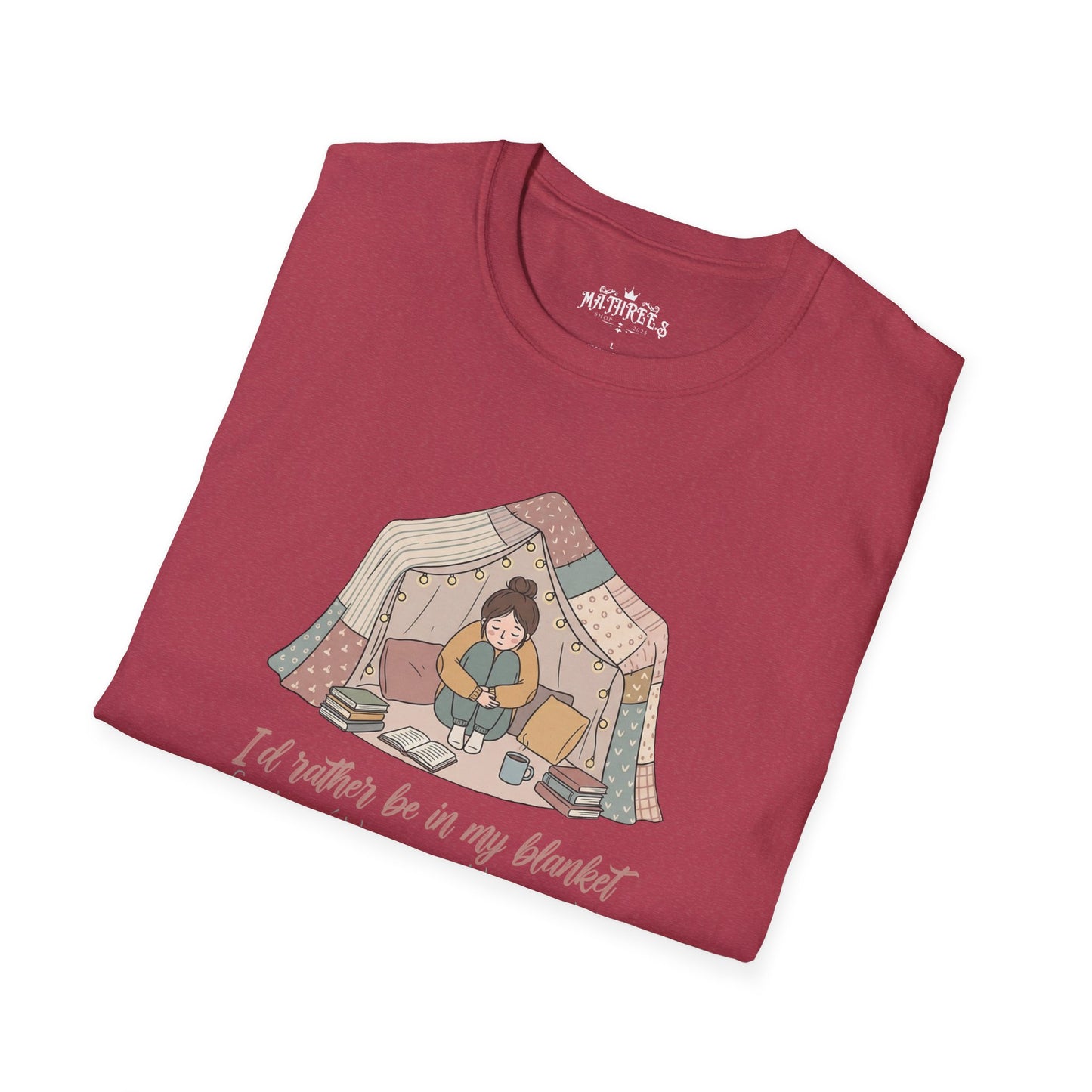 Camping Tent Graphic T-Shirt — "A Little Bit of My Happy Place" Cozy Outdoor Shirt