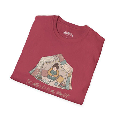 Camping Tent Graphic T-Shirt — "A Little Bit of My Happy Place" Cozy Outdoor Shirt