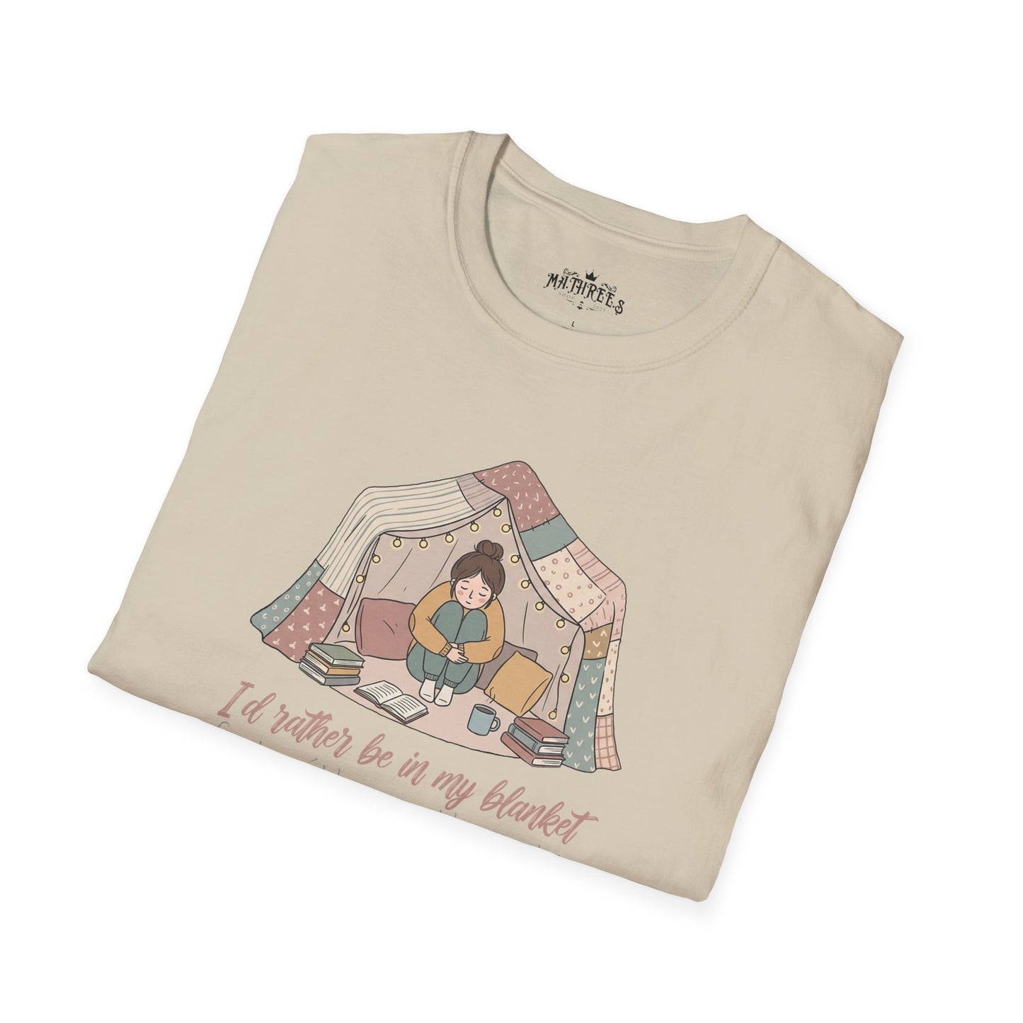 Camping Tent Graphic T-Shirt — "A Little Bit of My Happy Place" Cozy Outdoor Shirt