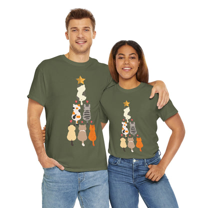Cute Cats Holiday Christmas Tree Design