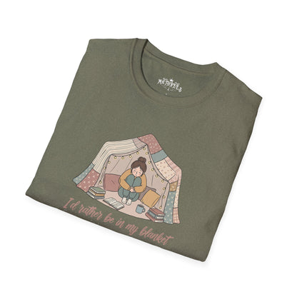 Camping Tent Graphic T-Shirt — "A Little Bit of My Happy Place" Cozy Outdoor Shirt