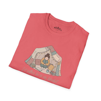 Camping Tent Graphic T-Shirt — "A Little Bit of My Happy Place" Cozy Outdoor Shirt