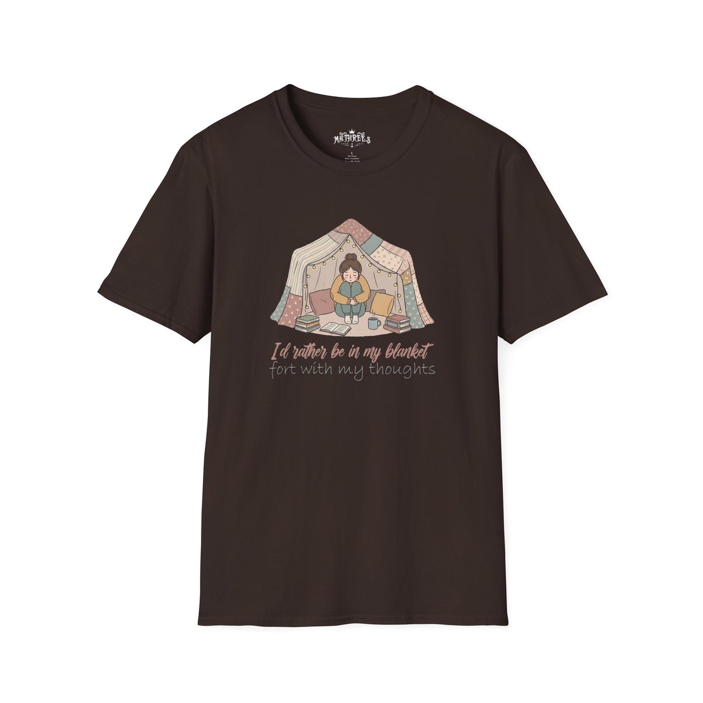 Camping Tent Graphic T-Shirt — "A Little Bit of My Happy Place" Cozy Outdoor Shirt