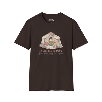 Camping Tent Graphic T-Shirt — "A Little Bit of My Happy Place" Cozy Outdoor Shirt