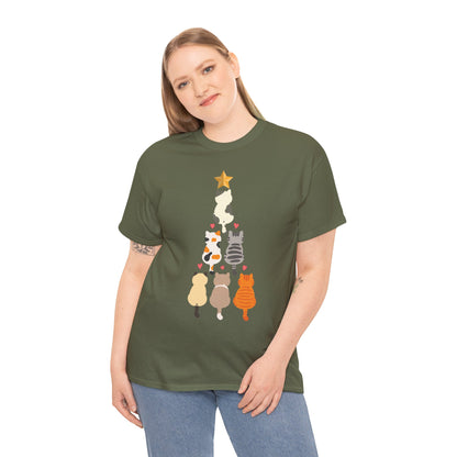 Cute Cats Holiday Christmas Tree Design