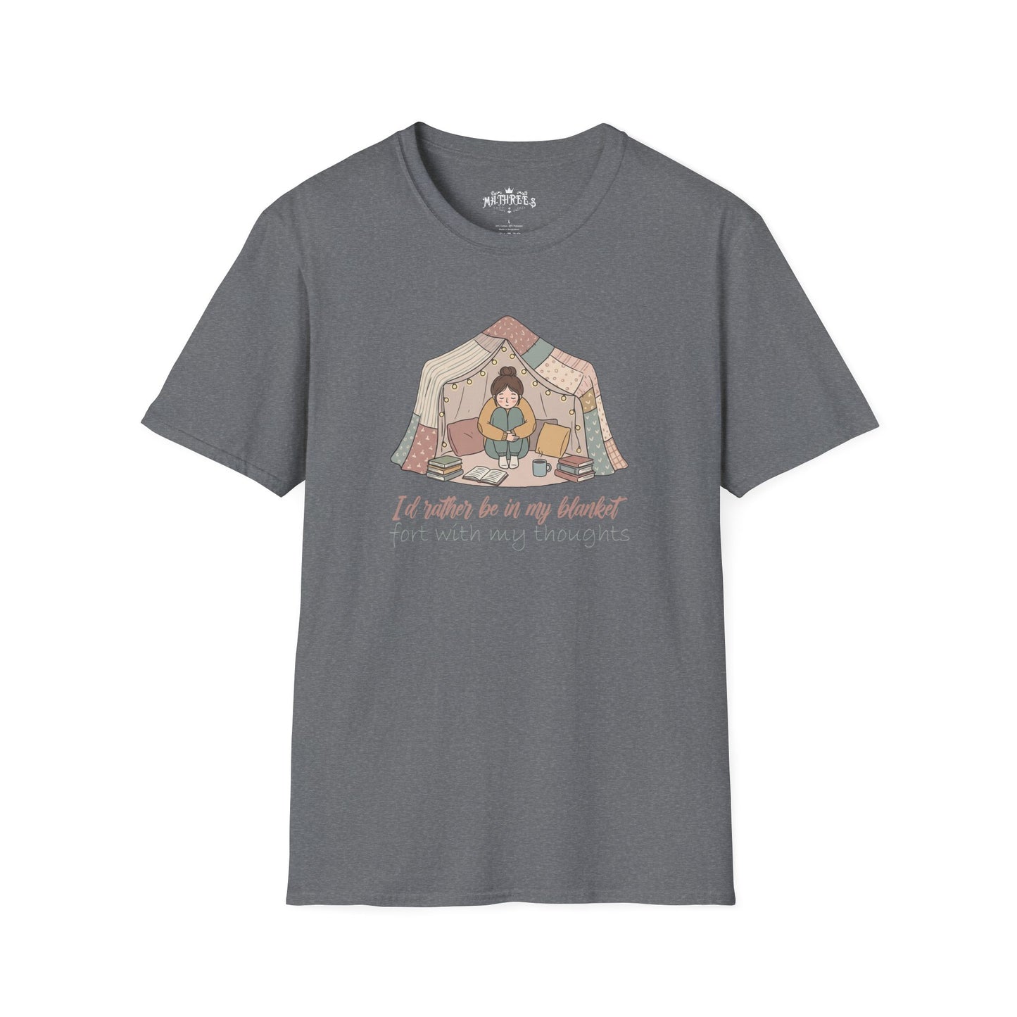Camping Tent Graphic T-Shirt — "A Little Bit of My Happy Place" Cozy Outdoor Shirt