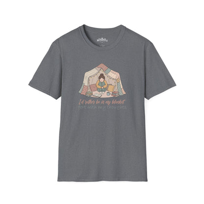 Camping Tent Graphic T-Shirt — "A Little Bit of My Happy Place" Cozy Outdoor Shirt