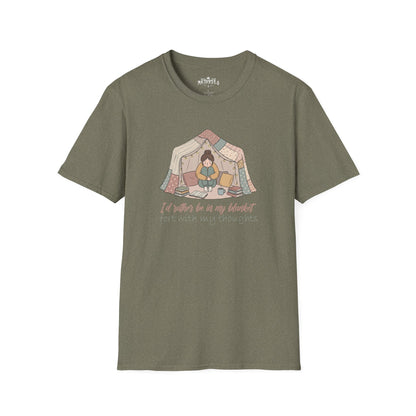 Camping Tent Graphic T-Shirt — "A Little Bit of My Happy Place" Cozy Outdoor Shirt
