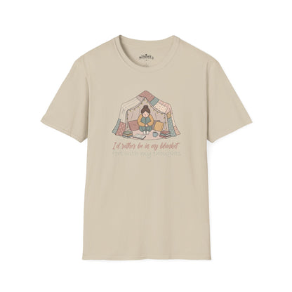 Camping Tent Graphic T-Shirt — "A Little Bit of My Happy Place" Cozy Outdoor Shirt