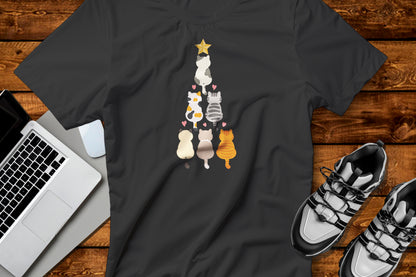 Cute Cats Holiday Christmas Tree Design