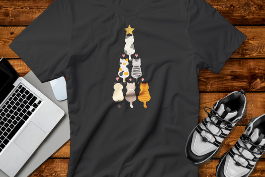 Cute Cats Holiday Christmas Tree Design